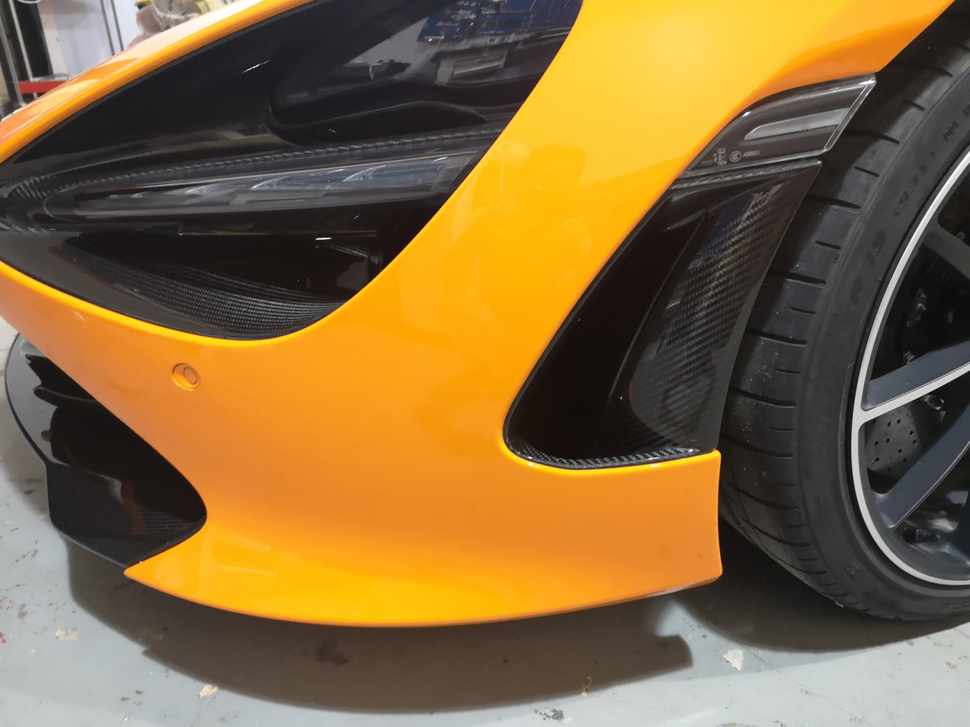 720S OEM Style Real carbon fiber Headlight Frame for McLaren